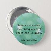 マルクス・アウレリウス：怒りを征服し、内面平和を見つける 缶バッジ (正面&裏面)