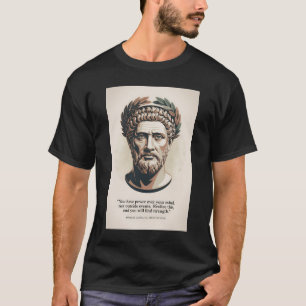 マルクス・アウレリウス『瞑想録』の引用イラストアート Tシャツ