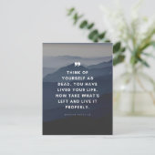 マルクス・アウレリウス 考え死んだぞ。 ポストカード (スタンド正面)