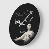 マルクス・トゥリウス・キケロ引用文 ラージ壁時計 (傾斜)