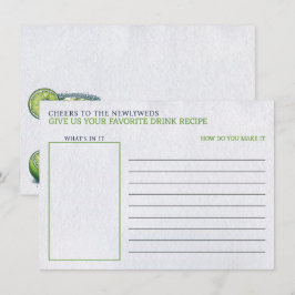 マルクス&マトリクスブライダルシャワードリンクレシピ エンクロージャーカード