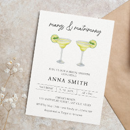 マルクス&マトリモンスカクテルブライダルシャワー 招待状