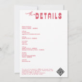 マルクス&マトリモンスコケットボウバチェロレッテ 招待状 (裏面)