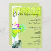 マルクス&マトリモンテキーラライムブライダルシャワー 招待状 (正面/裏面)