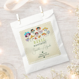 マルクス&マトリモンフィエスタメキシコカップルのシャワー フェイバーバッグ