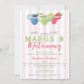 マルクス&マトリモンマルガリータQRコードブライダルシャワー 招待状 (正面)