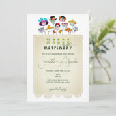 マルクス&マトリモンメキシカンフィエスタカップルシャワー 招待状 (スタンド正面)