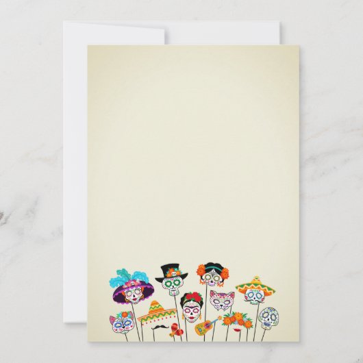 マルクス&マトリモンメキシカンフィエスタカップルシャワー 招待状 (裏面)