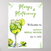 マルクス&マルトリモンカクテルブライダルシャワーウェルカム ポスター (正面)