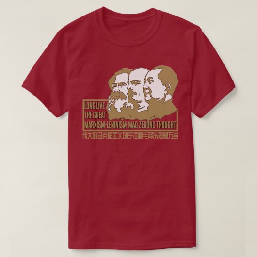 マルクス・レーニン主義・毛沢東考え Tシャツ (デザイン正面)