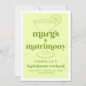 マルクス&結婚バチェロレッテ週末の日程 招待状 (正面)