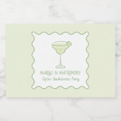 "マルクス&結婚"ライムバチェロレッテミニテキーラ リキュールボトルラベル (シングルラベル)