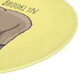 マルクホールヤギ漫画イラストレーション カッティングボード (角)