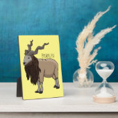 マルクホールヤギ漫画イラストレーション フォトプラーク (側面)
