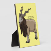 マルクホールヤギ漫画イラストレーション フォトプラーク (側面)