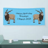 マルクホールヤギ漫画イラストレーション 横断幕 (トレードショー)