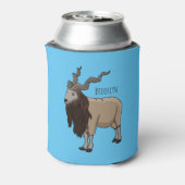 マルクホールヤギ漫画イラストレーション 缶クーラー (缶裏面)