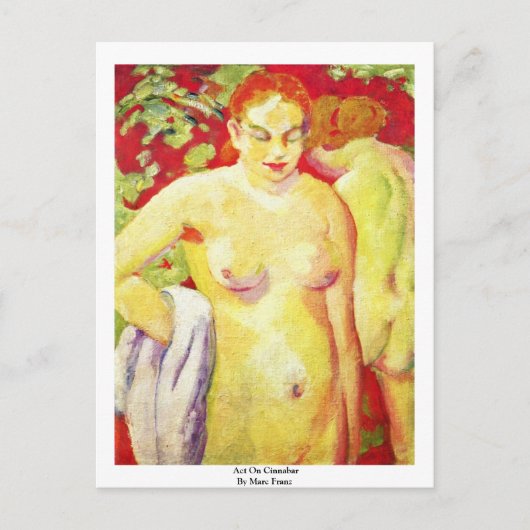 マルク・フランツによるシンナバル法 ポストカード (正面)