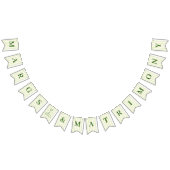 マルグとマトリモニー グリーン ストライプ バンティングフラッグ (全)