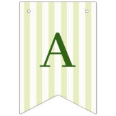 マルグとマトリモニー グリーン ストライプ バンティングフラッグ (第2の旗)