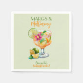 マルグとマトリモニー テキーラ&フィエスタ ブライズメイド スタンダードカクテルナプキン (正面)