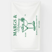 マルグとマリモニービーチ独身最後の夜  横断幕 (縦)