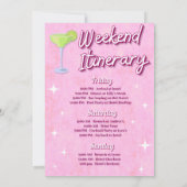 マルグと結婚式 - 花嫁お別れの週末 招待状 (裏面)