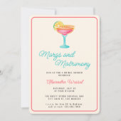 マルグアンドマトリモンスカクテルレトロブライダルシャワー 招待状 (正面)