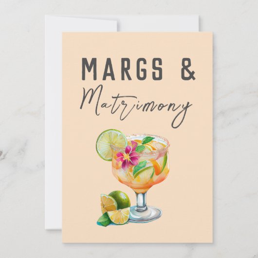 マルグアンドマトリモンスメキシカンフィエスタブライダルシャワー 招待状 (裏面)
