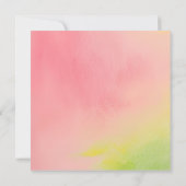 マルグアンドマトリモンピンクグリーンバチェロレッテ 招待状 (裏面)