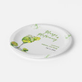 マルグスとマトリモニーカクテル ブライダルシャワー ペーパープレート (アングル)