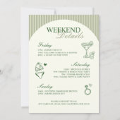 マルグスとマトリモニー ブライズメイド パーティー スケジュール 招待状 (裏面)