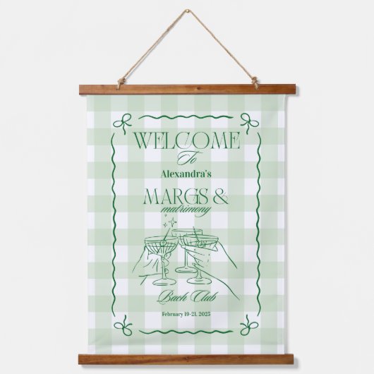 マルグスアンドマトリモニーバチェロレッテ 吊り下げ型タペストリー (正面)