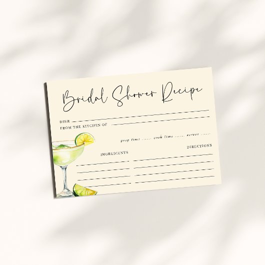 マルグスアンドマトリモニーブライダルシャワーレシピ エンクロージャーカード