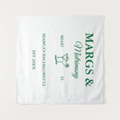 マルグスアンド婚姻ビーチバチェロレッテ タペストリー (正面(横))