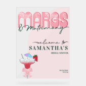 マルグスマトリモニティーテキラバッハブライダルシャワーウェルカム アクリルサイン (正面)