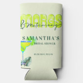 マルグスマトリモニティーテキーラブライダルシャワーバッハ歓迎 スリム缶クーラー (裏面)