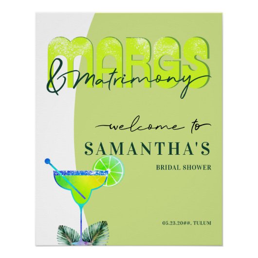 マルグスマトリモニティーテキーラブライダルシャワーバッハ歓迎 ポスター (正面)