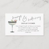 マルグスマトリモニマルガリータブライダルディスプレイシャワー エンクロージャーカード (正面)