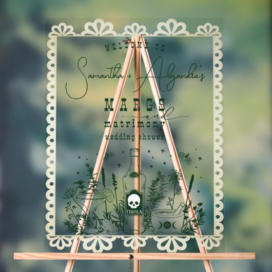 マルグスマトリモニースカルフィエスタカップル歓迎 アクリルサイン (ニュートラル)