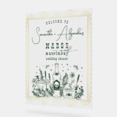 マルグスマトリモニースカルフィエスタカップル歓迎 アクリルサイン (傾斜)