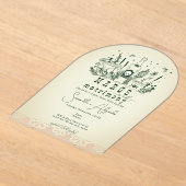 マルグスマトリモニースカルメキシカンフィエスタカップルのシャワー アクリル招待状 (レイダウン)