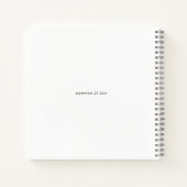 マルグスマトリモンマルガリータブライダルシャワーゲストブック ノートブック (裏面)