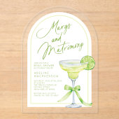 マルグスモダンアンド婚姻ブライダルシャワー アクリル招待状 (正面)