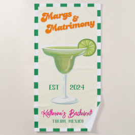 マルグス アンド マトモニー ブライズメイド バチェロレッテ パーティー ビーチタオル