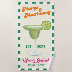 マルグス アンド マトモニー ブライズメイド バチェロレッテ パーティー ビーチタオル