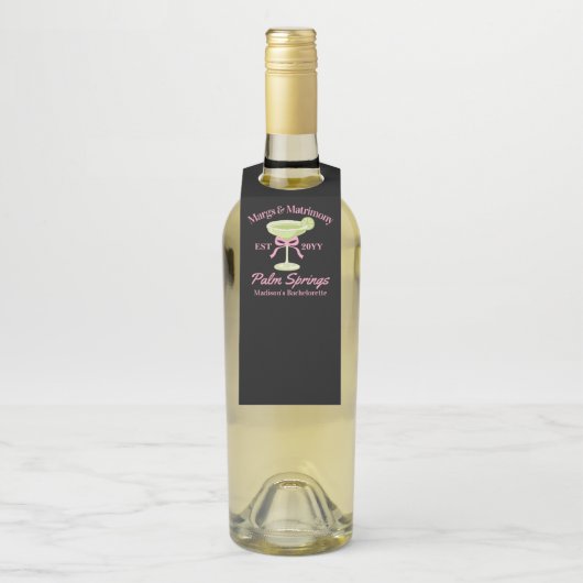 マルグス アンド マトモニー マグリタ バチェロレッテ パーティー ボトルネックタグ (ボトル)