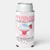 マルグス・マトゥリモニーのテキーラ ブライダルシャワー バチェロレッテ スリム缶クーラー (Seltzer正面)