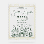 マルグス・マトモニーのスカーレ・フィエスタ カップルシャワー ウェルカム アクリルサイン (正面)