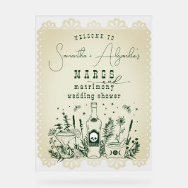 マルグス・マトモニーのスカーレ・フィエスタ カップルシャワー ウェルカム アクリルサイン